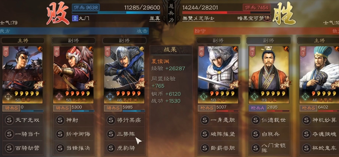 三国志战略版夏侯渊加什么