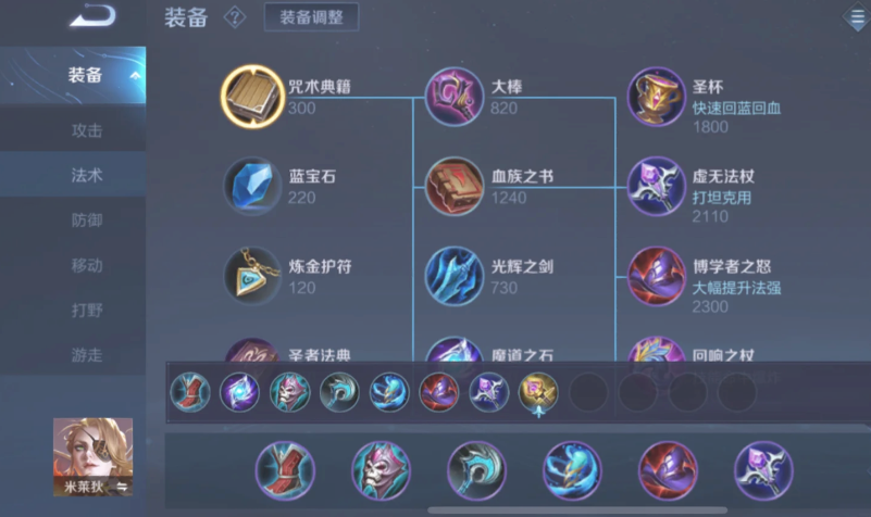 王者荣耀米莱狄最强出装是什么