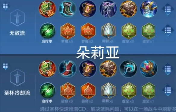 王者荣耀朵莉亚出装怎么搭配