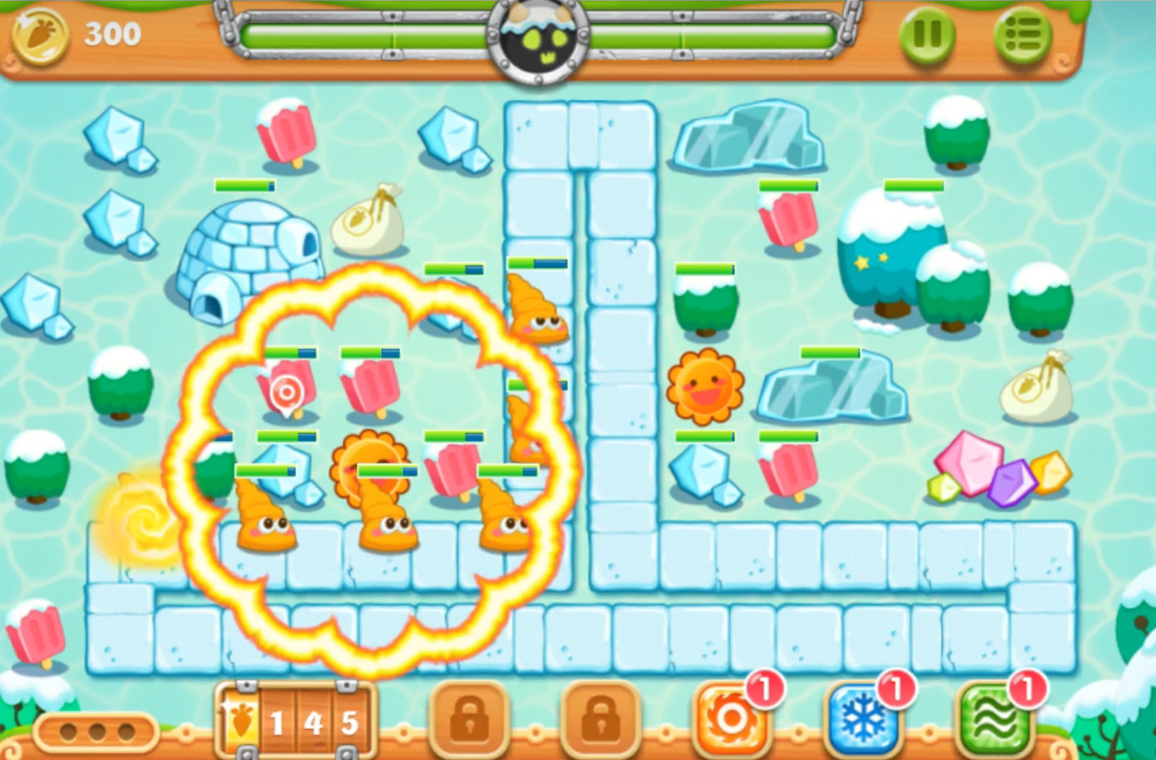 保卫萝卜2第14关怎么通关 保卫萝卜2第14关怎么通关