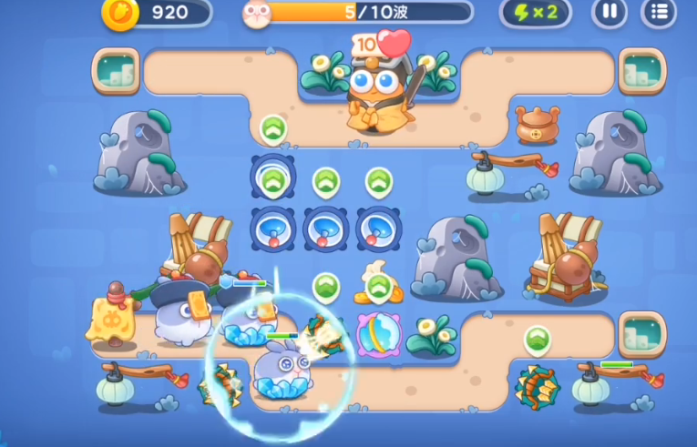 保卫萝卜4攻略阿波道长18关怎么过