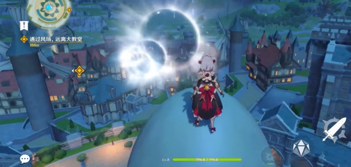 原神逃出大教堂怎么飞