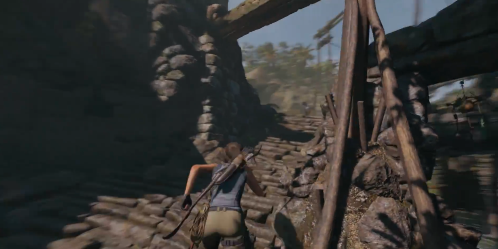 古墓丽影桥和重物怎么连在一起