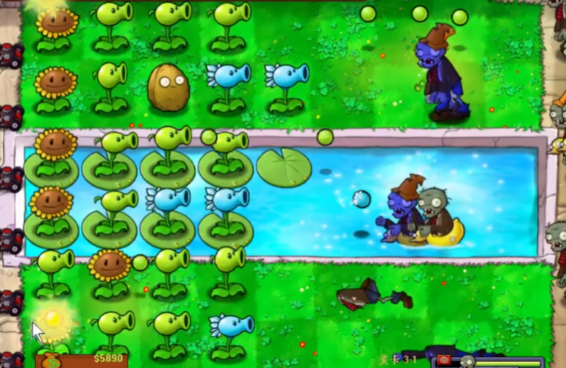 植物大战僵尸95版3-1怎么过