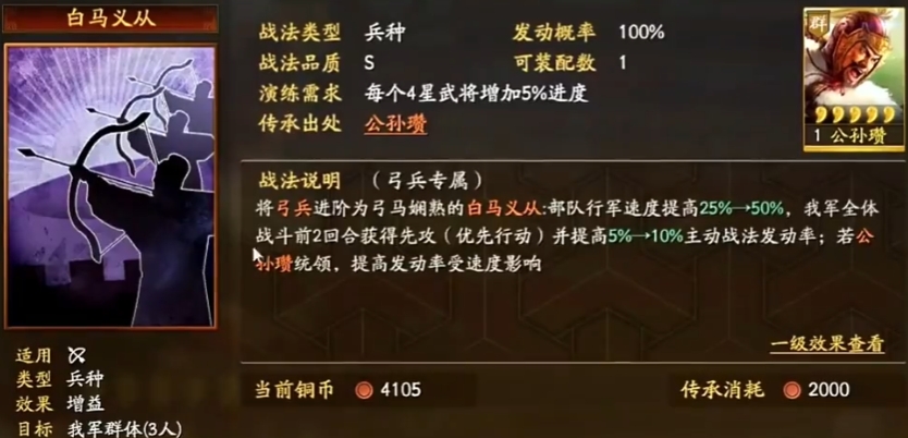 三国志战略版传承什么武将