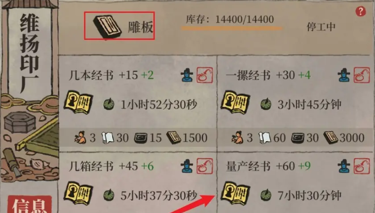 江南百景图怎么制造经书