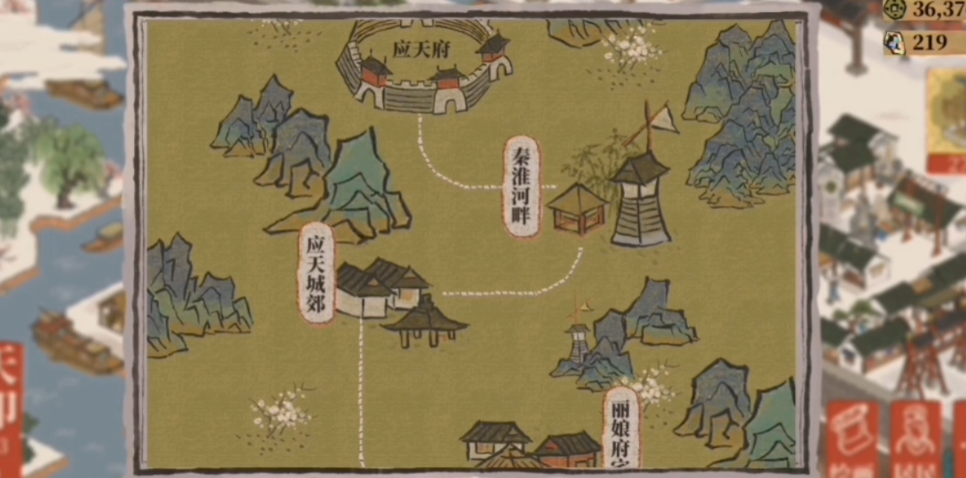 江南百景图叶闻灯放哪