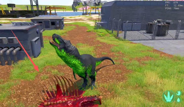 恐龙岛怎么吃肉和喝水