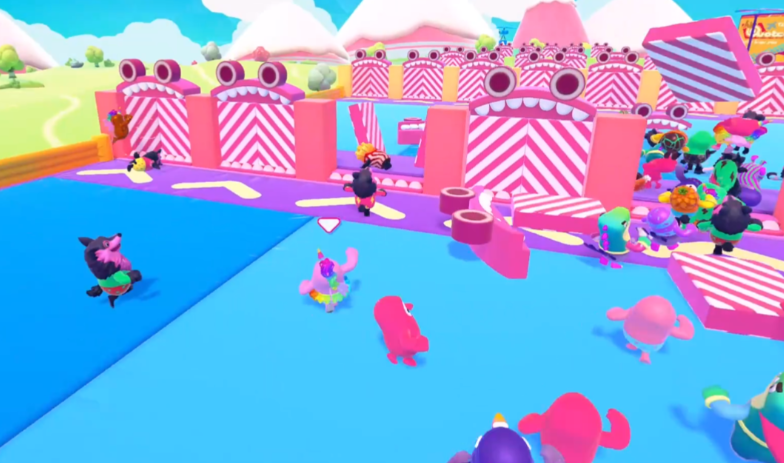 糖豆人闯门冲关怎么看门