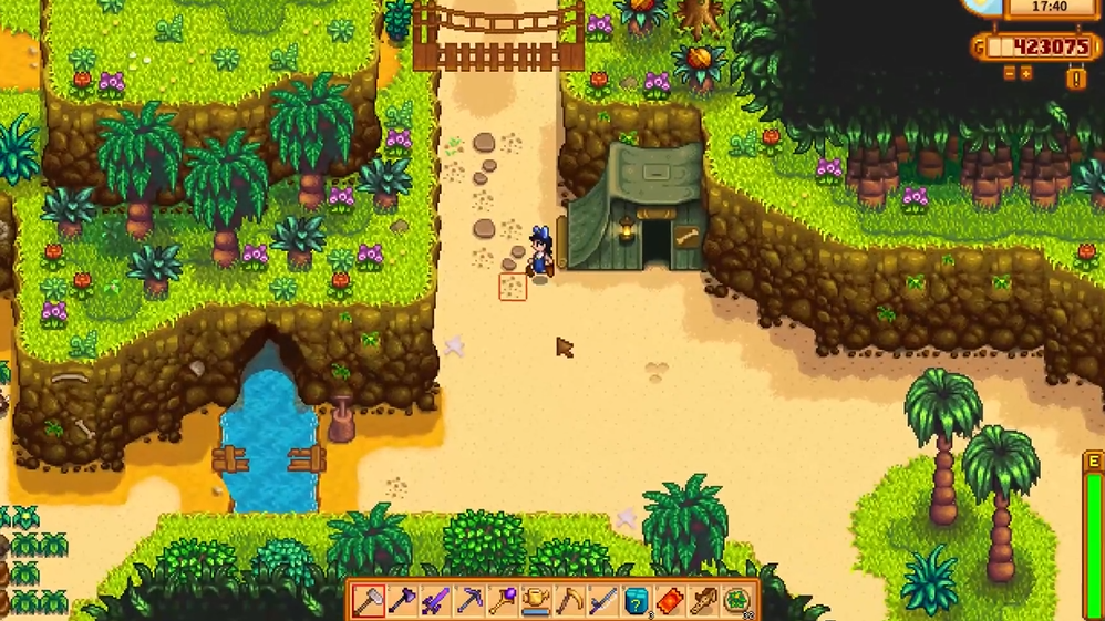 星露谷物语姜岛怎么过桥