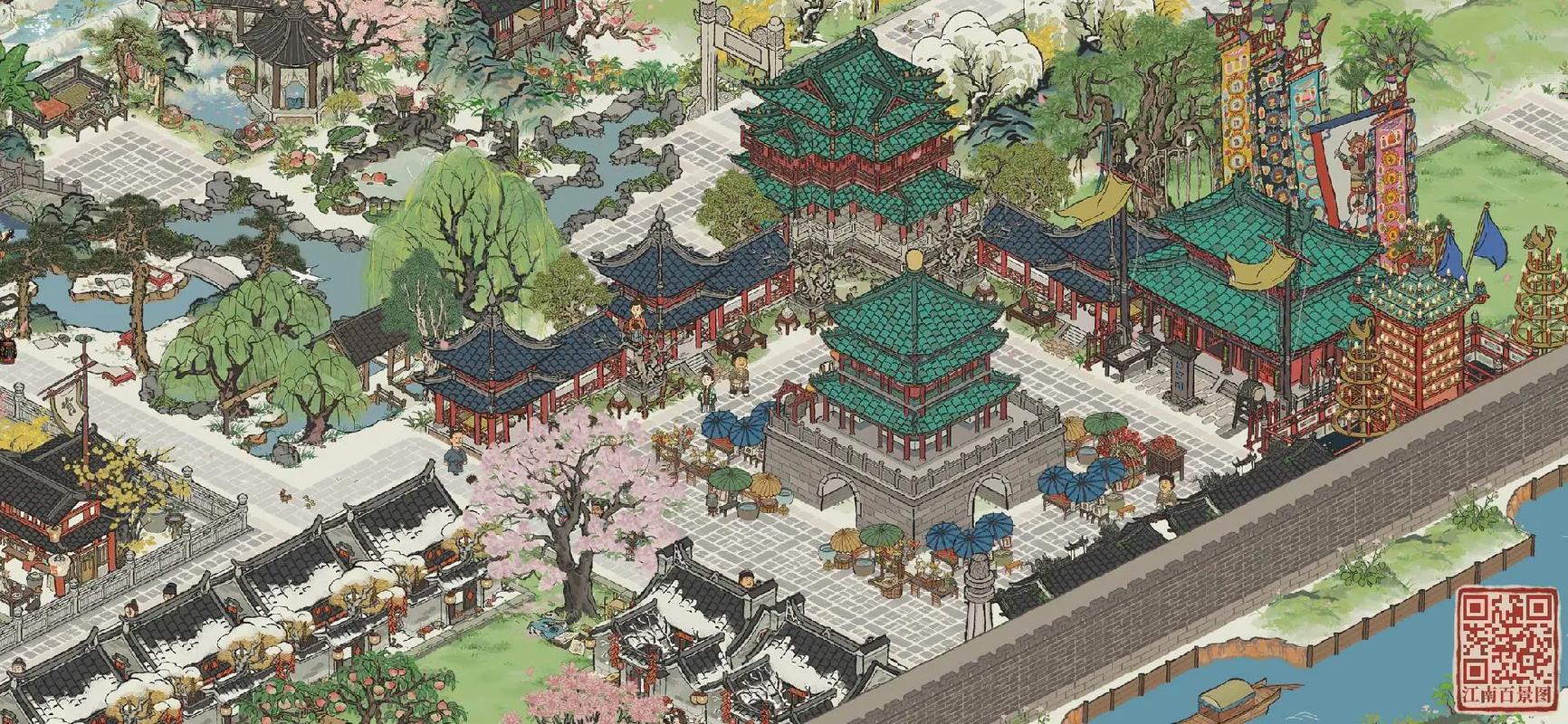 江南百景图如何接近废墟