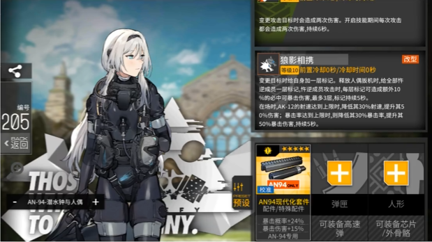 少女前线an94值得练吗 少女前线an94值得练吗